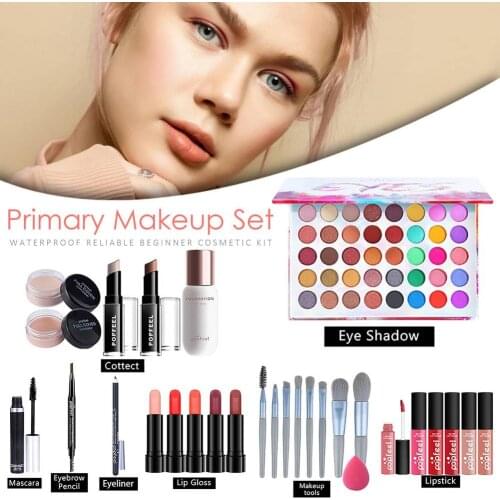 All in One Makeup Set Starter Cosmetic Palette Bundle Gift Kit