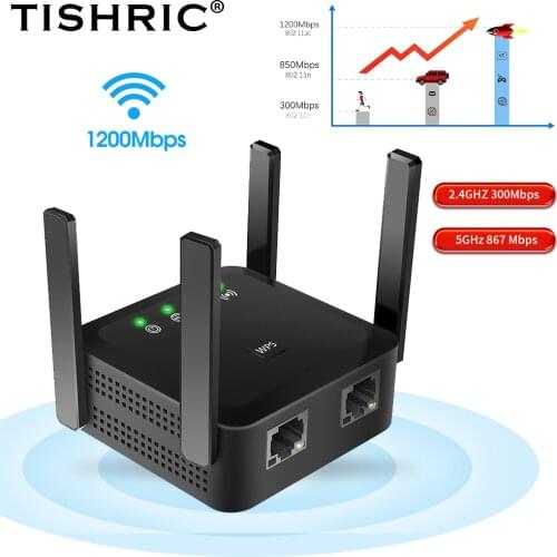 5G Long Range Wifi Repeater Gigabit Router Wifi Amplifier Signal Booster Wifi Router 5 Ghz 2.4G Wireless Repeater Wi-fi Router
