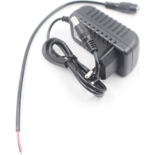 4.2V2A 18650 Rechargeable Lithium Battery Charger for 1 String Lithium Battery Pack 4.2V 1A 2A with Female 5.5*2.1mm Cable