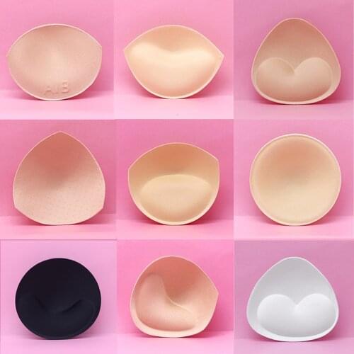 1/2/3Pair Black Skin White Different Shapes Sexy Swimsuit Sponge Chest Pads Push Up Breast Enhancers Underwear Pads Accessories