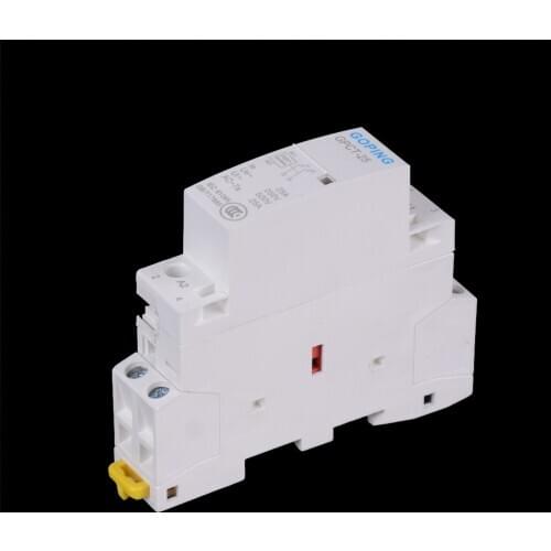 1pc Useful 2P 25A 220V/230V 50/60HZ Din rail Household ac Modular contactor 2NO