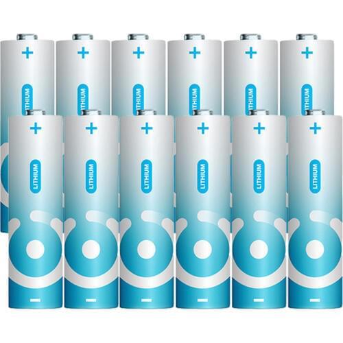 12PCS 1.5V AA Lithium battery 3000mah NICE LR6 AM3 LiFeS2 dry cell NOT rechargeable for camera toys electric shaver toothbrush