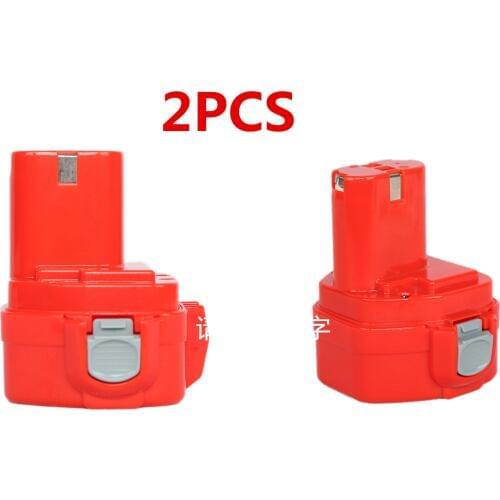 2Pcs 12V Ni-MH PA12 3000MAH Replacment Battery for Makita Rechargeable Power Tools 1222 1220 6271D 192598-2 193981-6 638347-8