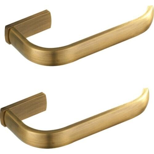 2 Pieces Bronze Color Wall Mount Paper Tissue,Brass Toilet Paper Towel Holder for Home Bathroom Hotel Office Use