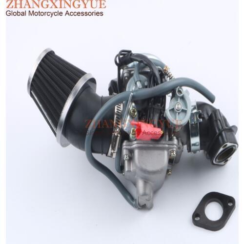 42mm Refit Mechanic & PD24J Carburetor & Manifold for GY6 125cc 150cc 152QMI 157QMJ 4T