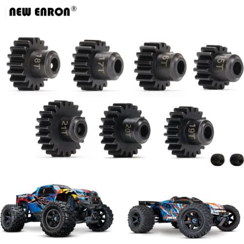 #6491X Steel Pinion Gear 15T 16T 17T 18T 19T 20T 21T 1 Mod 5MM Shaft FOR RC Car Part Traxxas 1/5 X-Maxx 6S 8S 1/10 E-Revo 2.0