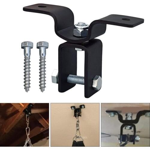 Wood Beam Heavy Bag Ceiling Hanger Mount with 360 Degree Swivel Bracket for MMA & Boxing Punching Bags