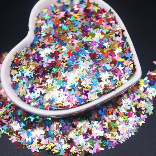 8g Sparkly Butterfly Nail Sequins Paillette Mixed Colors Nail Holographics Glitter 3D Flakes Slices Spangle Art Accessories