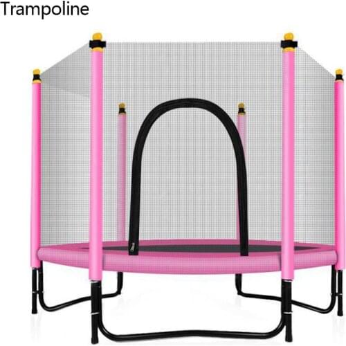 Childrens Trampoline Home Indoor Kids Trampoline Adult Fitness Belt Guard Net Rebounder Outdoor Sports Trampoline XE
