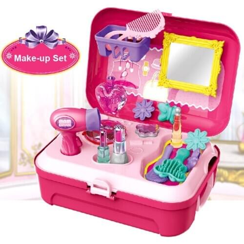 Pretend Play Doctor Toys Portable Backpack Simulation Medical Kit Tools Children Role Play Make up/Kitchen/Shopping/Doctor Set