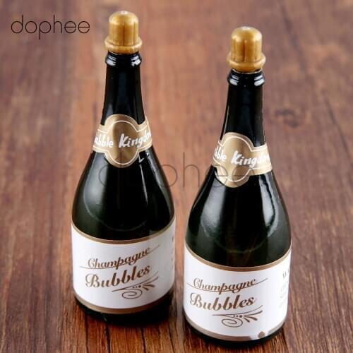 Dophee 2pcs/lots Bubble Bottles for wedding party supplies baby favors wedding decoration Empty Bubble Soap Bottles