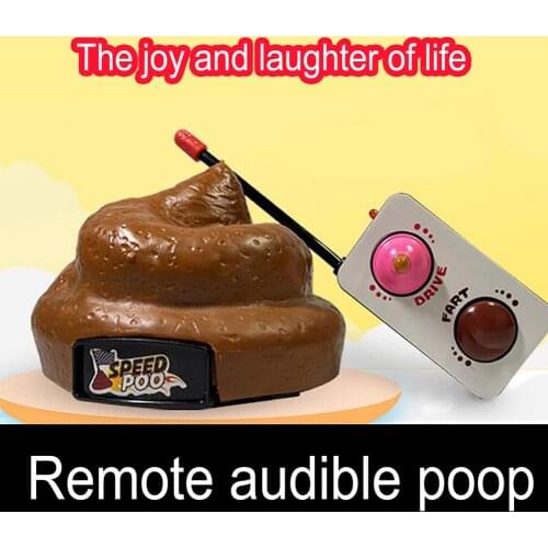Electric Rotating Realistic Fart Sound Fake Poop Tricky Joke Toys For Halloween Party Prank Novelty Adult Childrens Toys