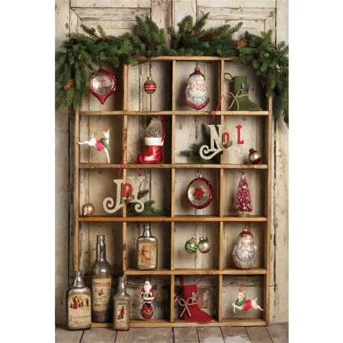 Yeele Photography Christmas Backdrop Photocall Wood Shelf Toy Gift Baby Portrait Background Photo Studio Photographic Photozone