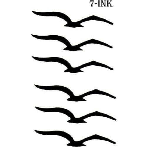 Water Transfer fake tatto cute wild goose Seagull body art Waterproof Temporary Tattoo flash tatoo for gril woman man10.5*6 cm