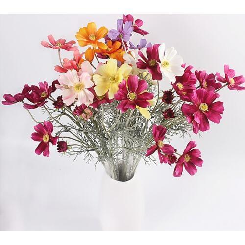 JAROWN Artificial Chrysanthemum Flowers Silk Flowers For Wedding Home Birthday Party decorations Flores Accessories