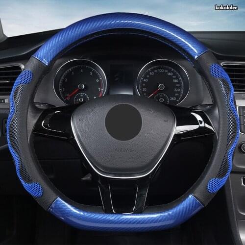 KOKOLOLEE Microfiber Leather Car Steering Wheel Cover For Toyotas Corolla CHR Avensis RAV4 Auris Yaris Land Cruiser Prado