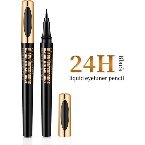 2Pcs Black Eyeliner Liquid Pencil Long-lasting Not Blooming Eye Liner Makeup Pen Profession Eyeliner Makeup Cosmetic Maquillaje
