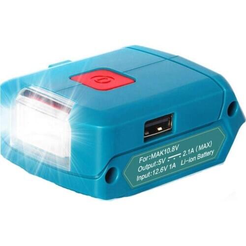 BL1021B Charger Working Lamp ML103 Portable LED Light Rechargeable Flashlight For Makita MT1015 12V 10.8V Lithium Battery BL1041