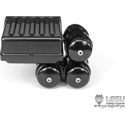 LESU Metal Battery Box Air Tank For 1/14 Tamiya Model RC Tractor Scania Truck Toy TH02268