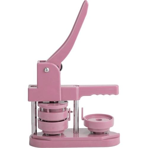 Button Maker Machine DIY Pin Button Badge Maker Round Hand Tool for Handmade Button Badge Making for Kids Adults Gifts