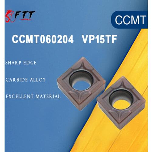 10PCS Carbide insert CCMT060204 CCMT21.51 VP15TF 100% Original Internal Turning Tools CCMT 060204 CNC blade lathe Turning tool