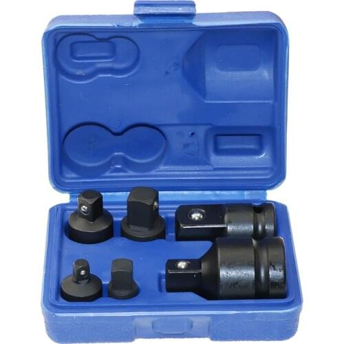 6-Piece Impact Adapter And Reducer Set Use With Impact Wrenches And Drills In Auto And Construction Work Set For Ratchet Wrench