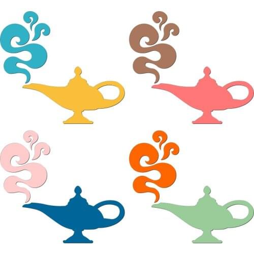 New teapot Wooden Die Scrapbooking C2985 Cutting Dies Multiple Sizes Compatible With Most Die Cutting Machines
