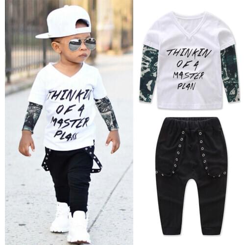 Pudcoco 0-24M Newborn Baby Boy Clothes Toddler Infant T-shirt Tops+Long Pants 2pcs Outfits Sets