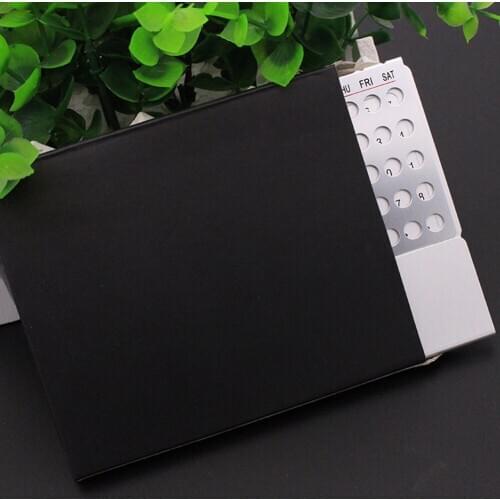 Adjustable Creative Mini Ultra-thin Metal Desktop Calendar Super Perpetual Unique 100 Years English Room Decoration Calendars