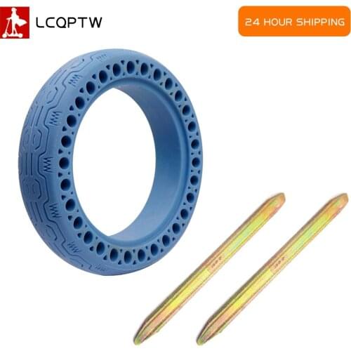 Rubber Solid blue Tire for Xiaomi Mijia M365 Electric Scooter Shock Absorber Damping Tyre For M365 Pro Scooter Tubeless 8.5"