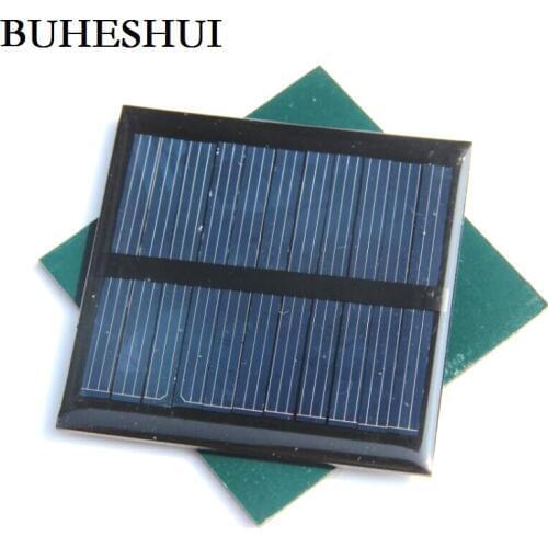 BUHESHUI Solar Panels 5.5v 90mA 0.6W Mini Solar Cell For Small Power Appliances Epoxy 65*65MM 30pcs/lot Wholesale Free Shipping