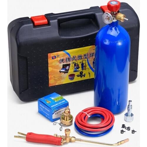 Welding Equipment Torch O2 Welding Cutting Gun Refrigeration Repair Welding Tool Set 2L Small Oxygen Welding
