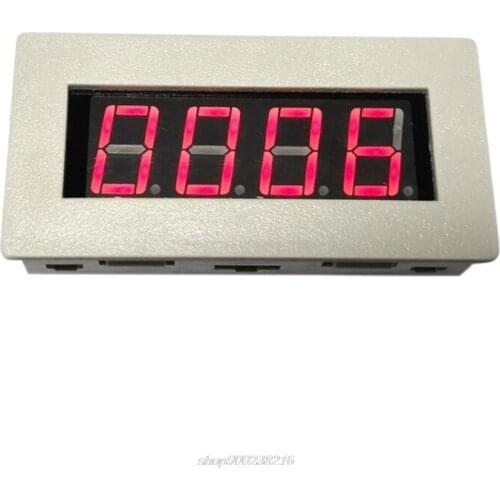 DC 5V 12V 36V Trigger Counter Module Accumulator Memory 4-Bit 0-9999 Red 0.56in Digital Tube Display with Shell JY13 21 Dropship