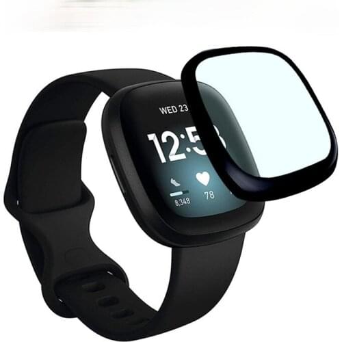 Suit for Fitbit Versa3 / Versa2 Watch Toughened Film 3D Curved Composite Film Sense Full Screen Coverage