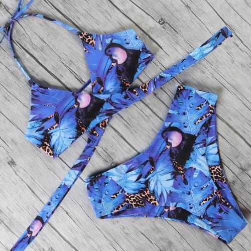 2021 Women Swimsuit Swimwear Sexy Bikini Set Push Up Female Two Piece Brazilian Bathing Suit Halter Swimming Suit For Women