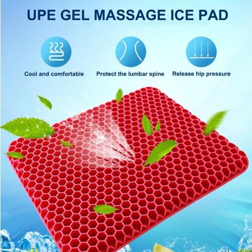 1 PCS Of Breathable Gel Cushion Soft And Comfortable Cushion, Suitable For Car Or Office,Car General Decoration Auto Parts