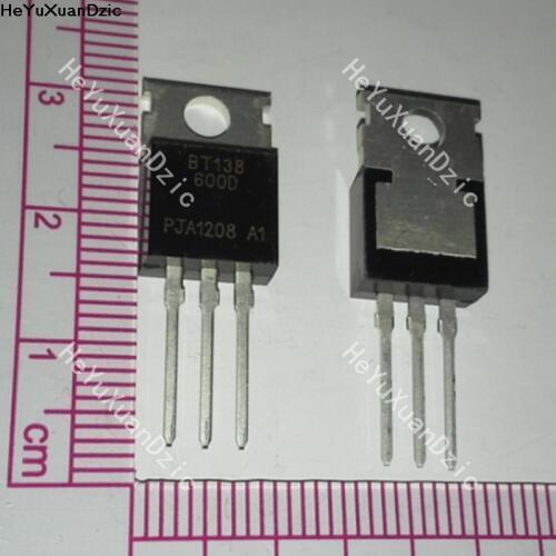 10Pcs/ lot BT138-600D BT138-600 BT138 TRIAC SENS GATE 600V 12A TO220-3 New Original Product