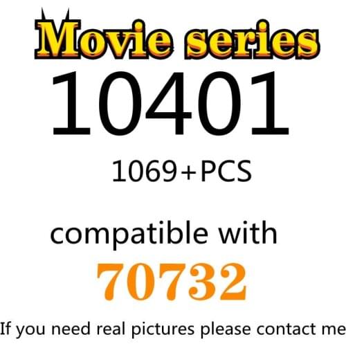 1069PCS 10401 Building Block Toy Movie Series 70732 Assembled Building Block Childrens Toy Gifts