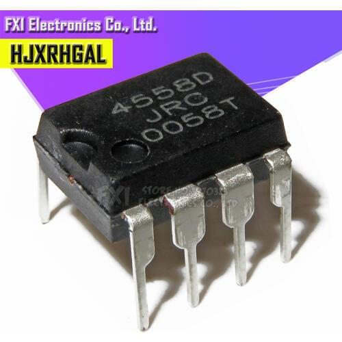 20PCS NJM4558D DIP8 NJM4558 DIP JRC4558D JRC4558 Dual operational amplifier New original