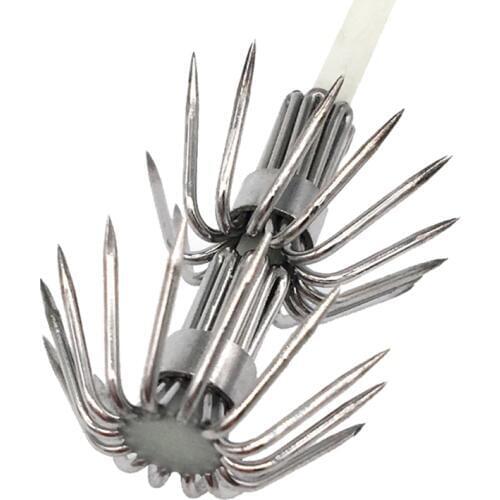 20pcs Stainless Steel Luminous Squid Lure Hooks Fishing Egi Jig Hooks 3.0# Dropshipping