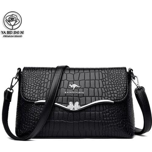 2021 New Style Multi-color Fashion Small Square Bag High-quality Leather Ladies Purse Lychee Stone Designer Womens Shoulder Bag