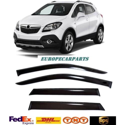 For Opel Mokka 2013-2017 Window Side Visors Sun Rain Guard Vent Deflectors 4 pieces