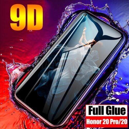 9D Full Glue Cover Premium Tempered Glass For Huawei Honor View 20 20 Pro Honor 10i 20 Pro Protective Screen Protector Film