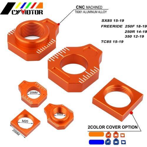 Motorcycle CNC Rear Adjuster Block Chain For KTM SX85 SX 85 FREERIDE 250F 250R 350 2012 2013 2014 2015 2016 2017 2018 2019