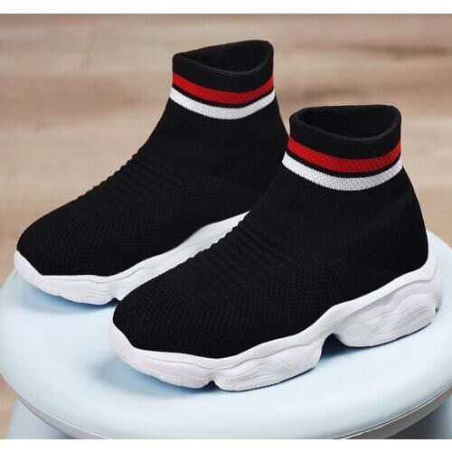9S4U Kids Fashion Warm Shoes For Autumn Winter Baby Toddler Casual Socks Shoes Childrens Sport Boys Girls Stretch Knit Sneakers