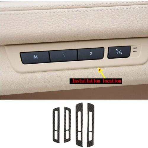 For 2009-2014 BMW 7 Series F01 F02 F03 F04 car seat memory button frame ABS car interior modification accessories