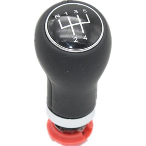 For Audi A3 8L 1996 1997 1998 1999 2000 2001 2002 2 Car-Stying 5 Speed Car Gear Stick Level Shift Knob With Leather Cover