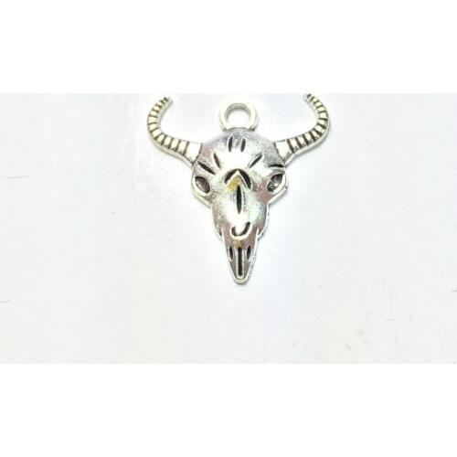 Eruifa 20pcs 20*17mm Nice Cow Head Charms Zinc Alloy necklace,earring bracelet jewelry DIY handmade