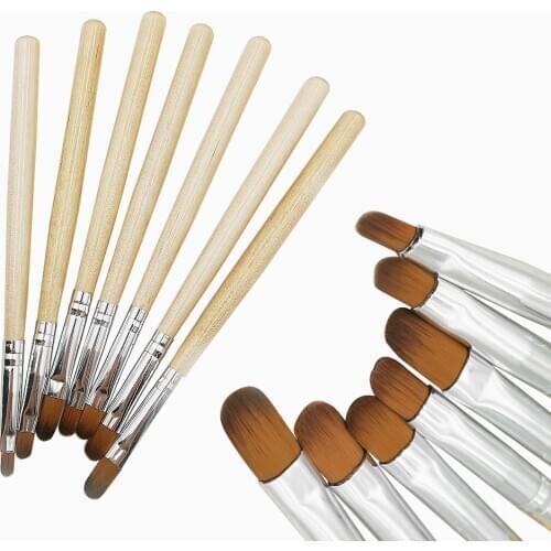 Nail art burhs 7pcs/set Nail Pen Brush 7 Different Sizes Nail Glue Phototherapy Pen Gel