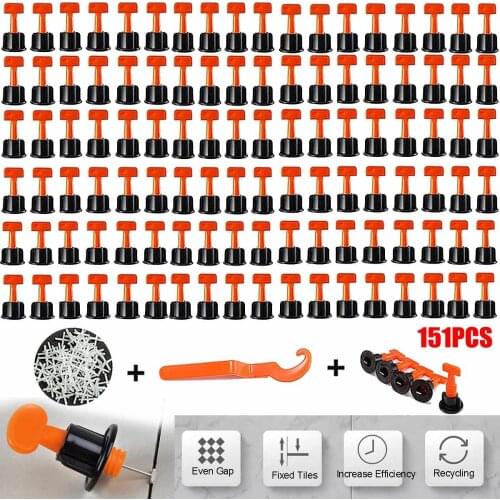 151Pcs Level Wedges Tile Spacers For Flooring Wall Tile Spacer Carrelage Tile Leveling System Leveler Locator Spacers Plier